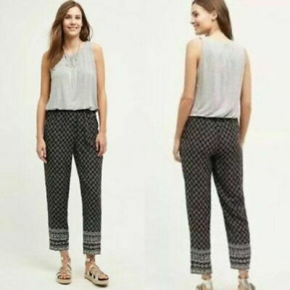 Anthropologie $128 Hei Hei Rhodes Soft Blouson Printed Jumpsuit